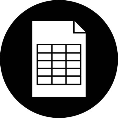 Belge simgesinin vektör illüstrasyonu