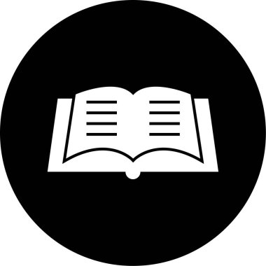 kitap simgesi, vektör illüstrasyonu