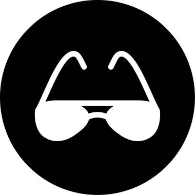 Gözlük. Web simgesi basit illüstrasyon