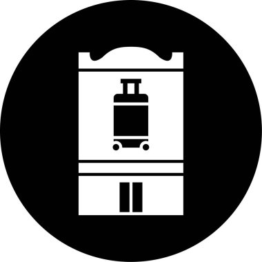 Havaalanı simgesinin vektör illüstrasyonu