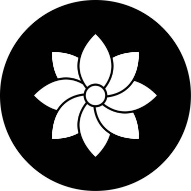 çiçek simgesi vektör illüstrasyonu