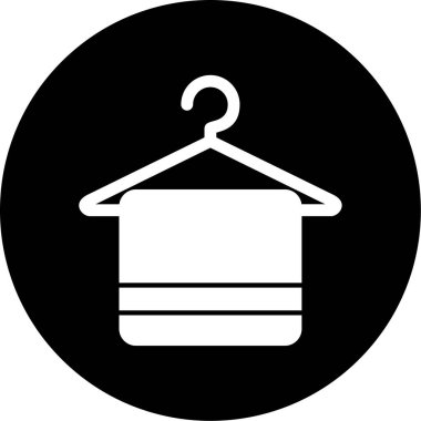 Havlu. Web simgesi basit illüstrasyon