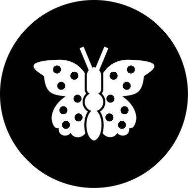 Kelebek simgesi vektör illüstrasyonu