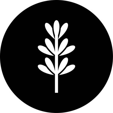 Ağaç simgesinin vektör illüstrasyonu