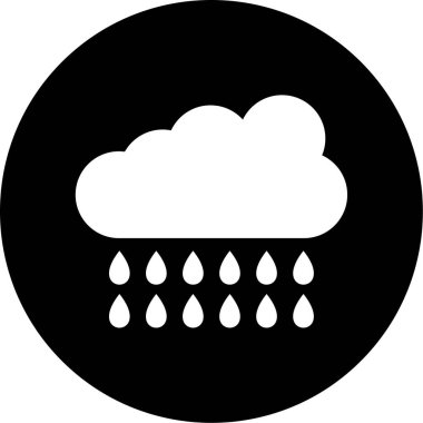 Hava durumu. Web simgesi basit tasarım