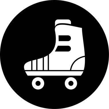 Paten kayıyoruz. Basit illüstrasyon