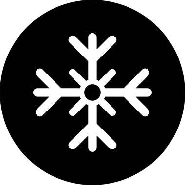 vektör kar tanesi simgesi illüstrasyonu