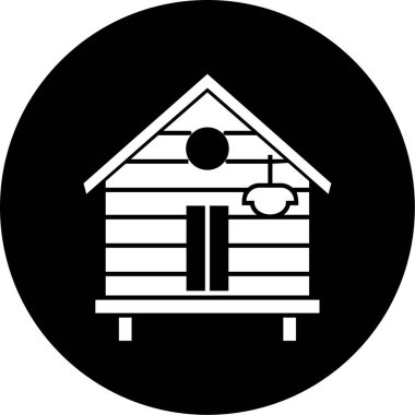 Bir çiftlik simgesinin vektör illüstrasyonu