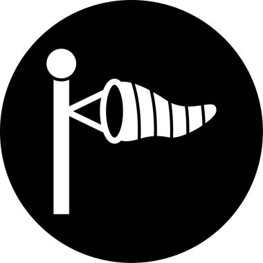 Dalgalanan bir bayrağın vektör çizimi