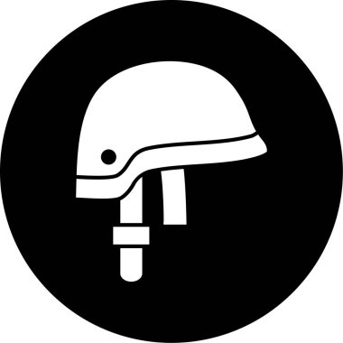 Kask simgesi vektör illüstrasyonu