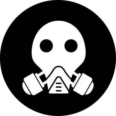 yüz maskesi simgesi, vektör illüstrasyonu