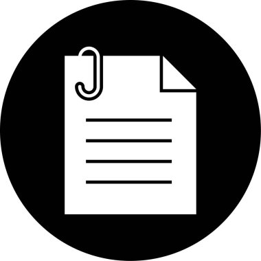 Belge simgesinin vektör illüstrasyonu