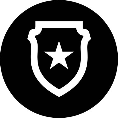 kalkan simgesi, vektör illüstrasyonu