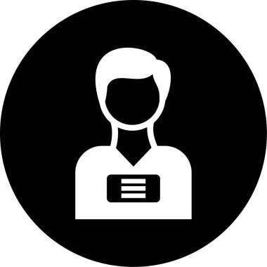 İnsan simgesinin vektör illüstrasyonu