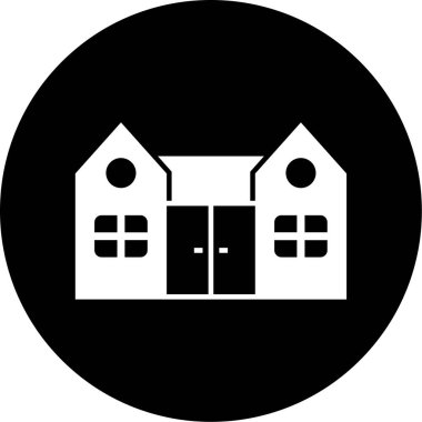 Modern yapı simgesinin vektör illüstrasyonu