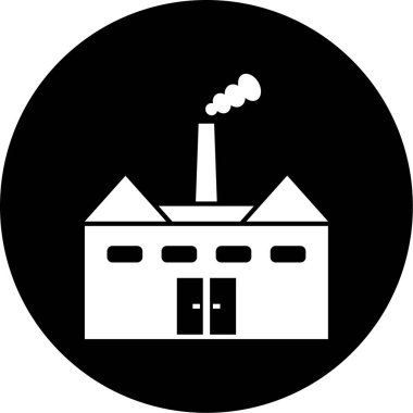 Modern yapı simgesinin vektör illüstrasyonu