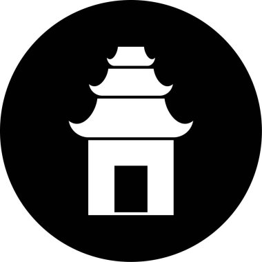 Bir cami simgesinin vektör illüstrasyonu