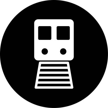 tren simgesi vektör illüstrasyonu