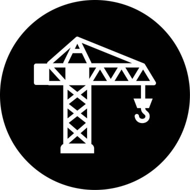 İnşaat. Web simgesi basit illüstrasyon