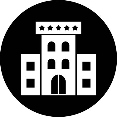 Modern yapı simgesinin vektör illüstrasyonu