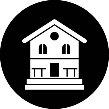 Ev simgesinin vektör illüstrasyonu