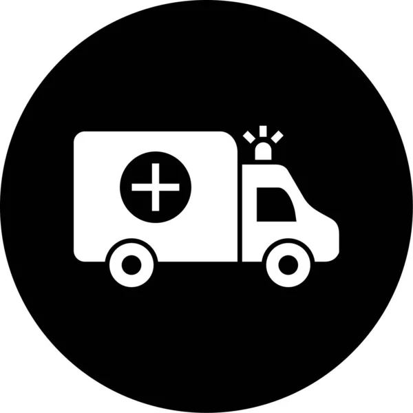 Ilustración Vectorial Del Icono Ambulancia — Vector de stock