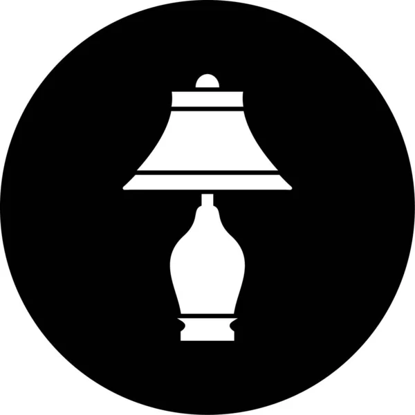 Wektor Ilustracja Współczesnej Ikony Lampy — Wektor stockowy