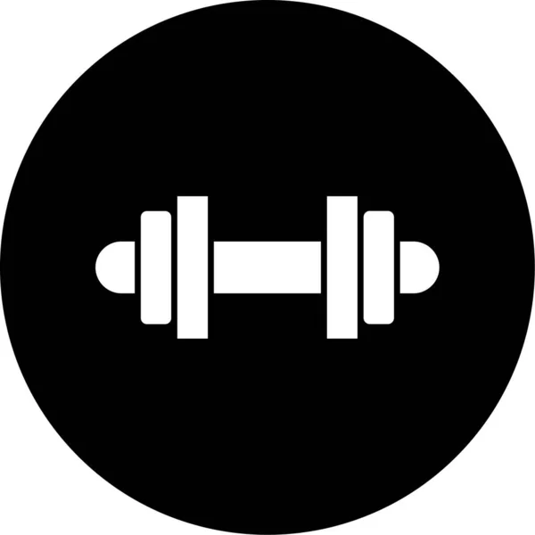 Vector Illustration Dumbbell Icon — Stock Vector