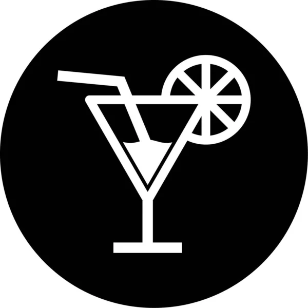 Cocktail Icon Vector Illustration — Stock Vector