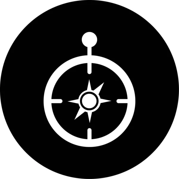 Ikona Kompas Módním Stylu Izolované Pozadí — Stockový vektor
