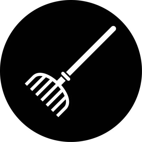 Shovel Rake Trowel Food Vector Illustration — Vector de stock