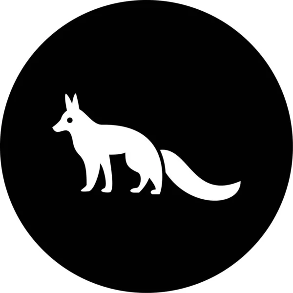 Vectorillustratie Van Een Kattenpictogram — Stockvector