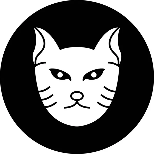 Katze Web Symbol Einfache Illustration — Stockvektor