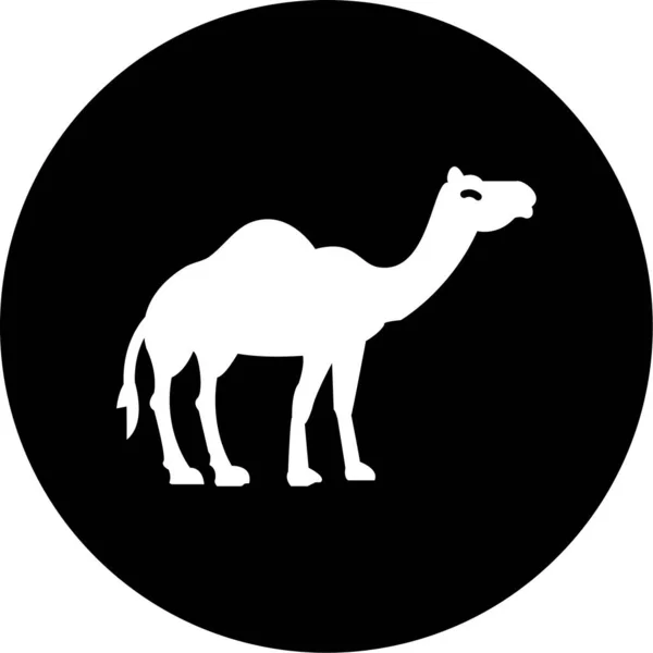 Ilustración Vectorial Del Icono Camello — Vector de stock