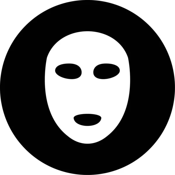Εικονίδιο Μάσκας Προσώπου Διανυσματική Απεικόνιση — Διανυσματικό Αρχείο