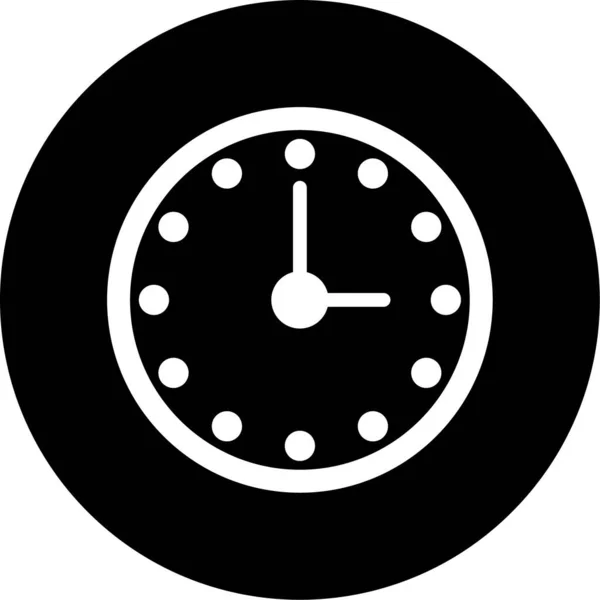 Horloge Icône Web Illustration Simple — Image vectorielle