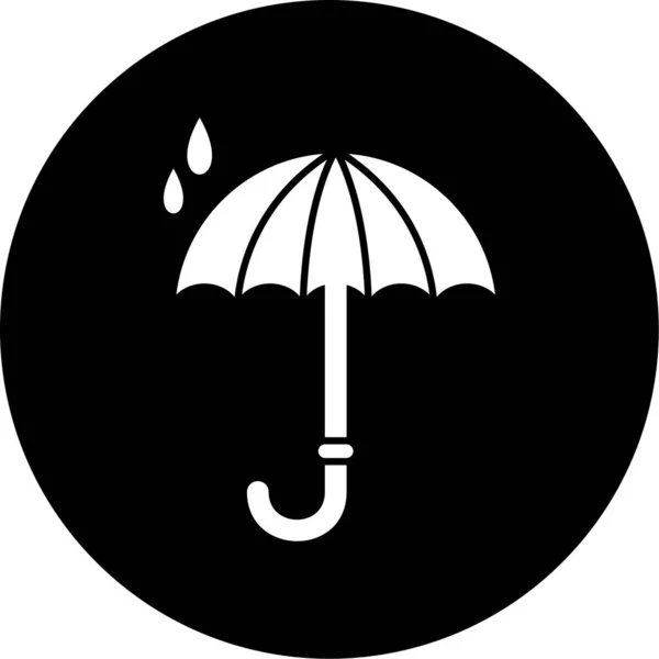 Parapluie Icône Web Illustration Simple — Image vectorielle