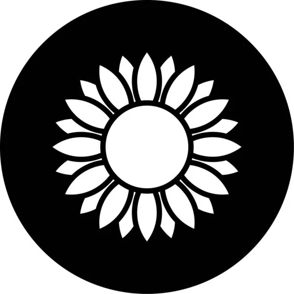 Flor Icono Web Ilustración Simple — Archivo Imágenes Vectoriales