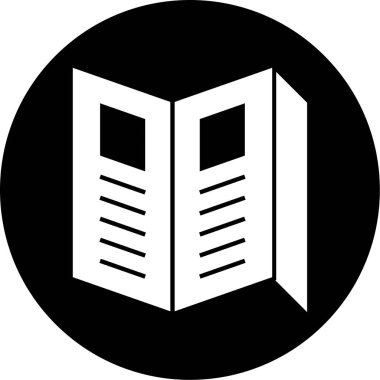 Kitap. Web simgesi basit illüstrasyon