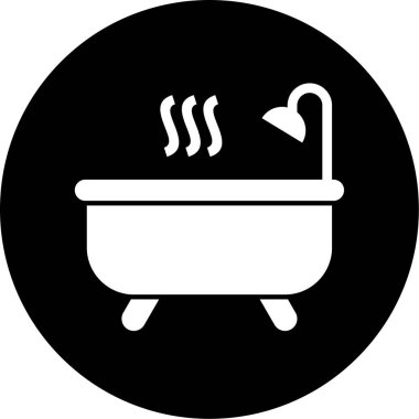 Küvet. Web simgesi basit illüstrasyon