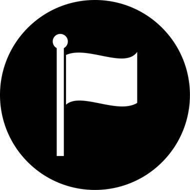 bayrak simgesi, vektör illüstrasyonu