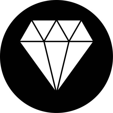 Elmas simgesi vektör illüstrasyonu