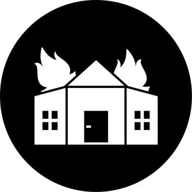 Ev. Web simgesi basit illüstrasyon