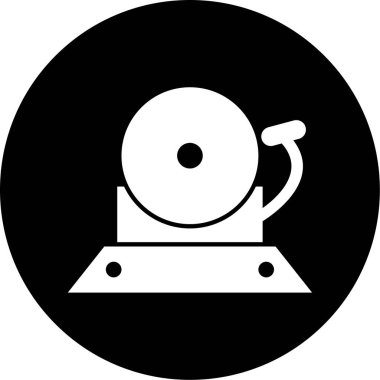 Bir ateş simgesinin vektör illüstrasyonu