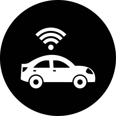 araba simgesi, vektör illüstrasyonu