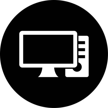 vektör lcd simgesi illüstrasyonu