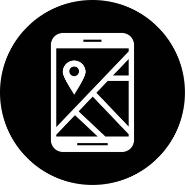 Cep telefonu simgesi, vektör illüstrasyonu