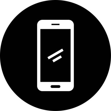 Cep telefonu simgesinin vektör illüstrasyonu