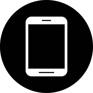 Cep telefonu simgesi, vektör illüstrasyonu