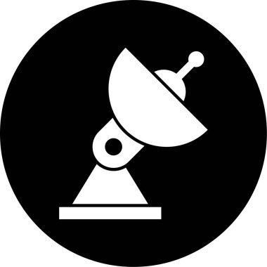 Uydu. Web simgesi basit illüstrasyon